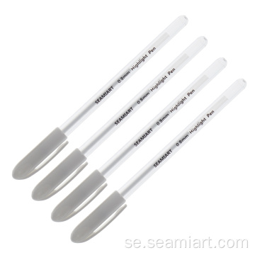 Seamiart 0,8 mm vit highlighter penna